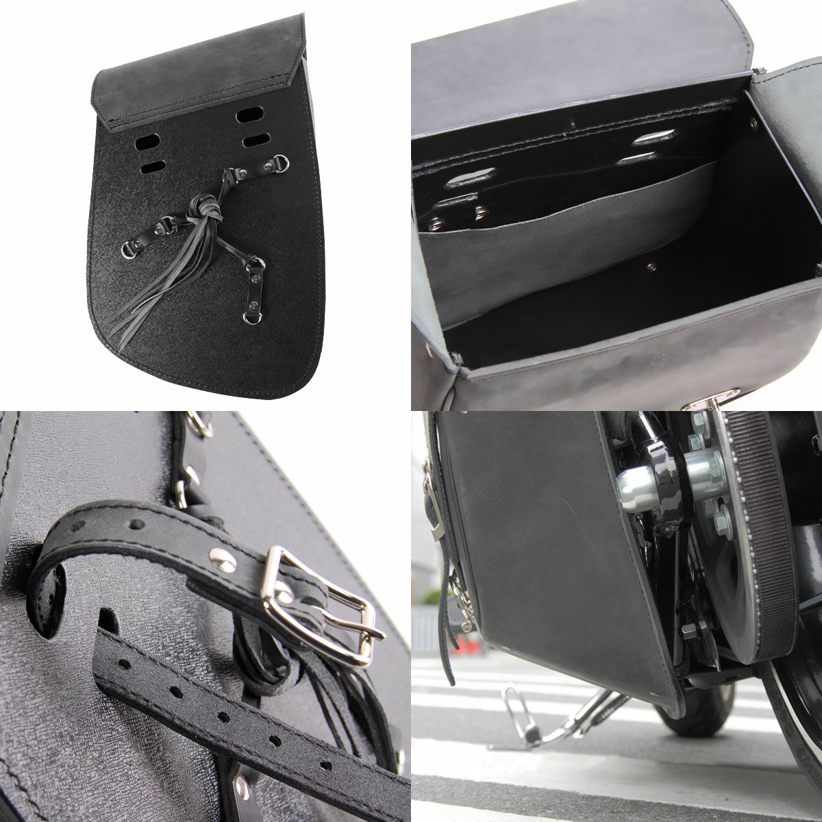 デグナー (DEGNER) SB-67IN-BK レザーリジッドバッグ ブラック  