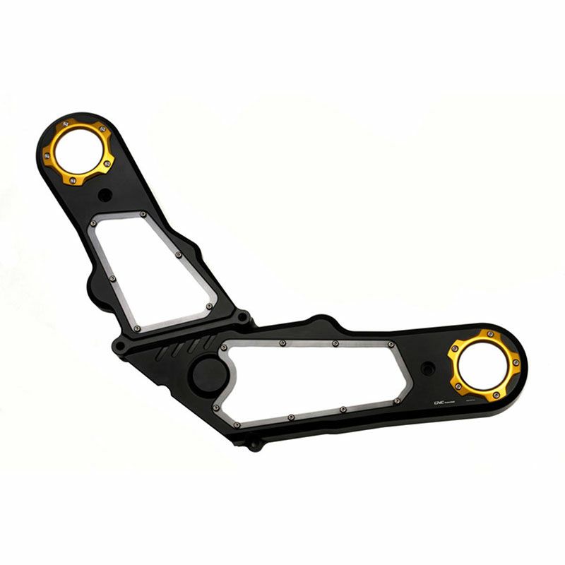CNC Racingタイミングベルトカバー ブラック/ゴールド モンスター 