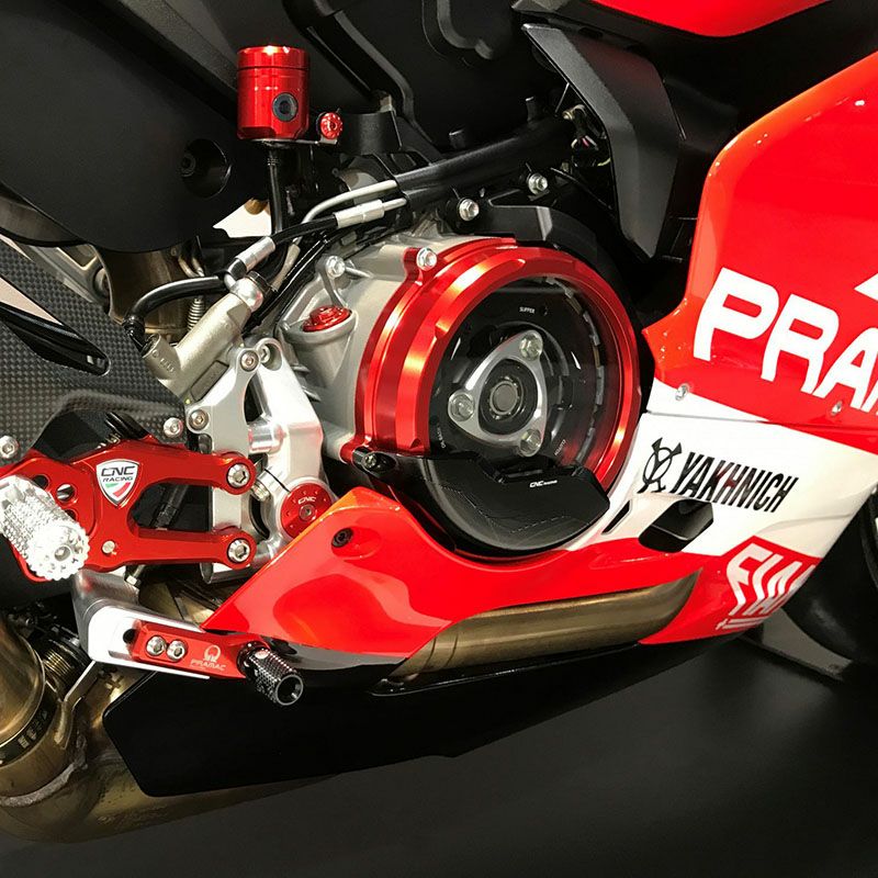CNC Racing クラッチオイルバスクラッチカバー レッド パニガーレ 959/1199/1299 CA200R-02