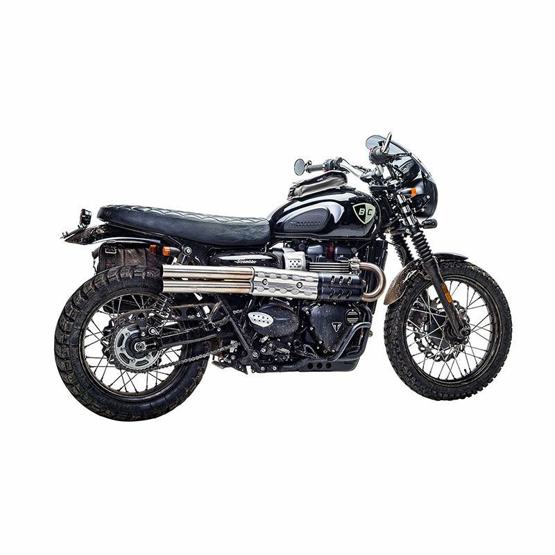 British Customs BC X エンパイア ショットガンマフラー ポリッシュ ストリートスクランブラー-03