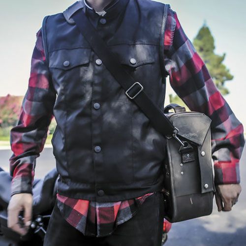 BURLY BRAND ボイジャー デタッチャブルサドルバッグ ダークオーク-03