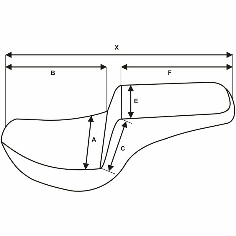 SADDLEMEN STEP-UP LSシート ブラウン/フロント-リアステッチ XVS950