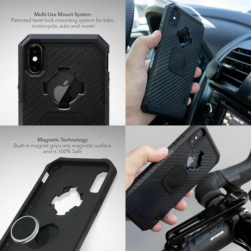 ロックフォーム Ruggedケース ガンメタル iPhone XS Max-02