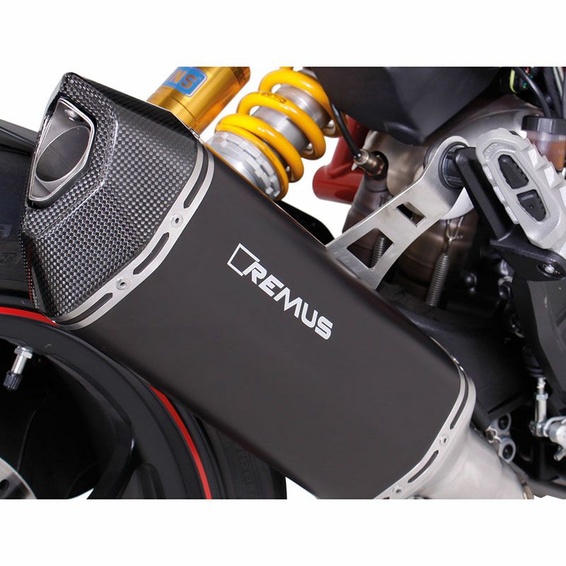 REMUS HYPERCONE スリップオン・マフラー ステンブラック EC対応 Hypermotard 939/SP 16-17 0564782 156516-01