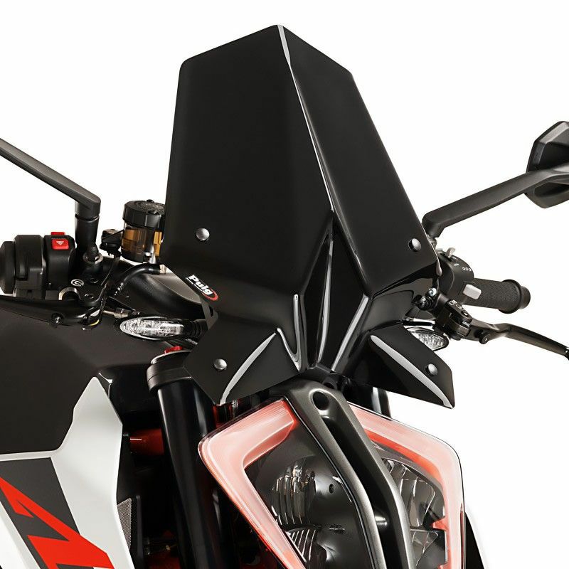 プーチ(Puig) スポーツウィンドシールド ブラック 1290SuperDuke R 17- 9692N-01
