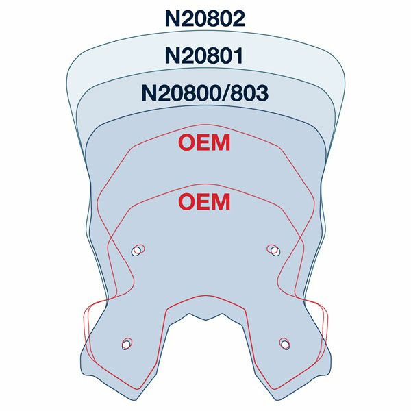 National Cycle VSTREAM スポーツリプレイスメントスクリーン 1190Adventure/R 14-16 ダークスモーク 13.75"-03