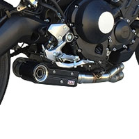 MT-09/XSR900 フルエキゾーストマフラー DUAL HYPERLOW BLACK XL