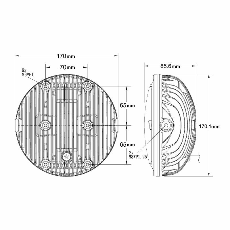 KOSO NORTH AMERICA 汎用 THUNDERBOLT LED ヘッドライト | バイクカスタムパーツ専門店 モトパーツ(MOTO  PARTS)