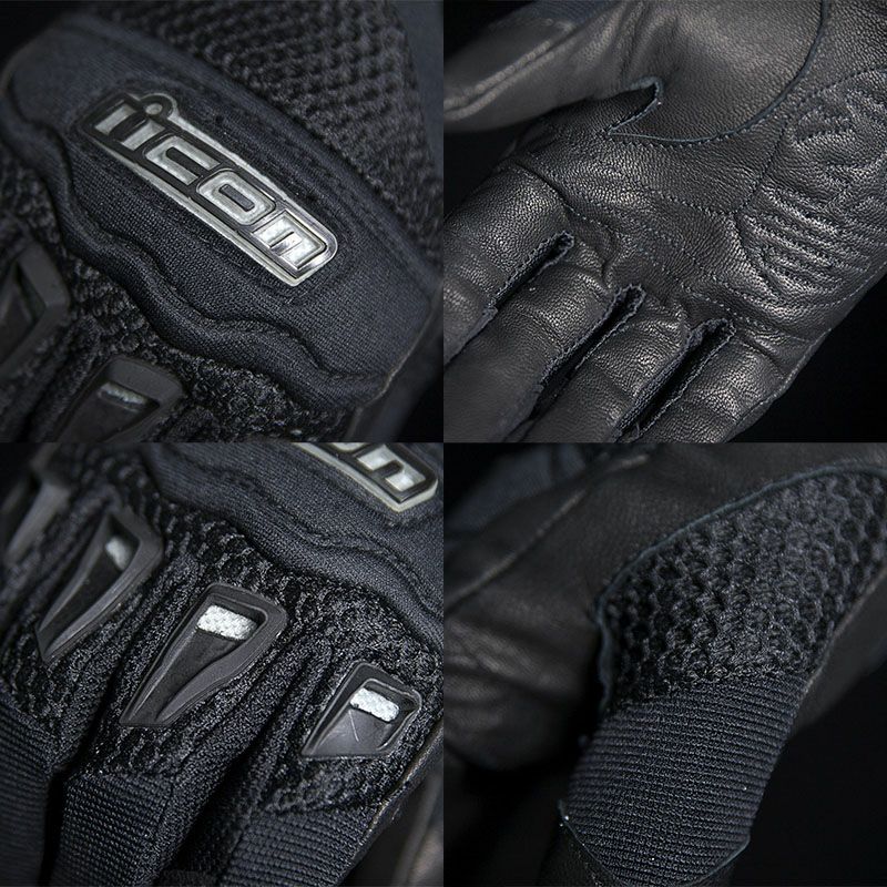 ICON レディース TWENTY-NINER メッシュグローブ ブラック-03