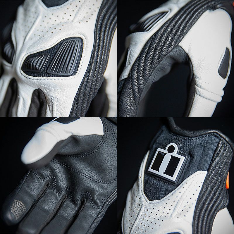 ICON レディース AUTOMAG2 グローブ ホワイト-03