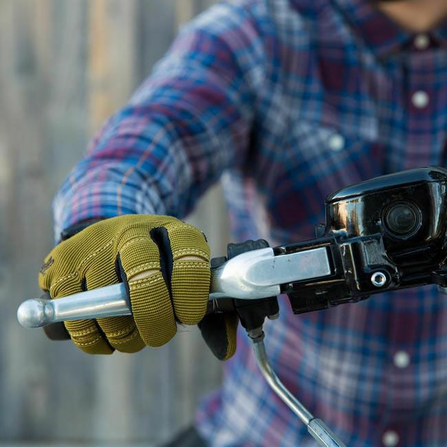 ビルトウェル MOTOグローブ オリーブ/ブラック-03