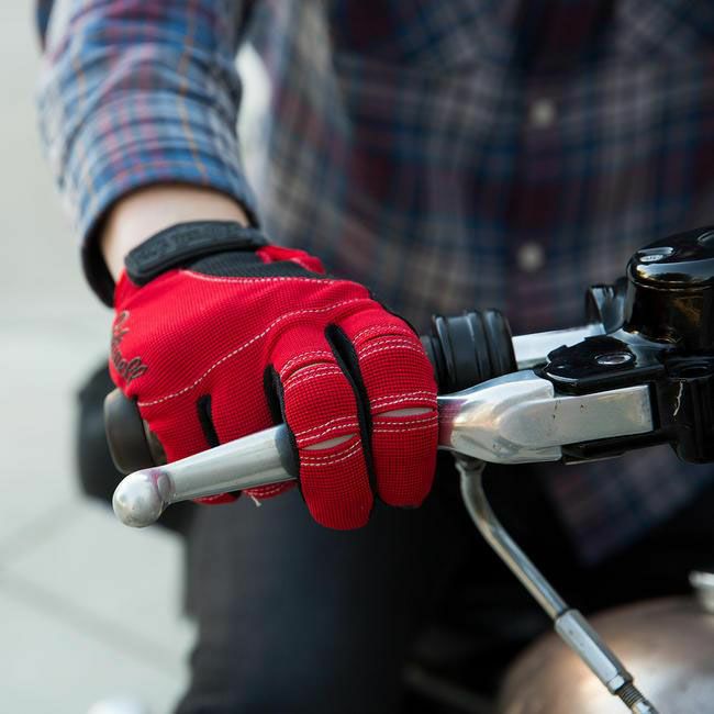 ビルトウェル MOTOグローブ レッド/ブラック/ホワイト-03