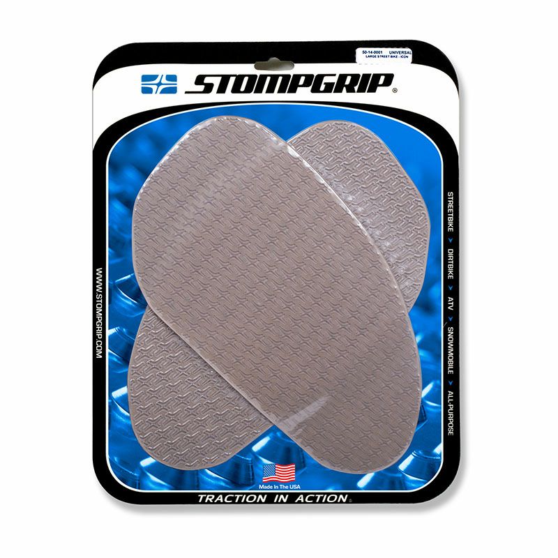 STOMPGRIP 汎用タンクパッド ラージ アイコン (クリア) | バイク