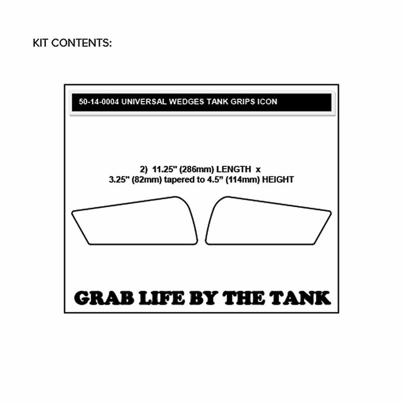 STOMPGRIP 汎用タンクパッド ウェッジ アイコン (クリア)-02