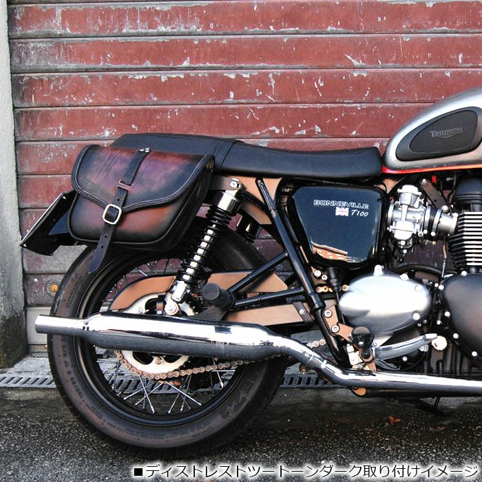 エンズクォイオ(Endscuoio) Ace ブラック サイドバッグ 右側 トライアンフ-02