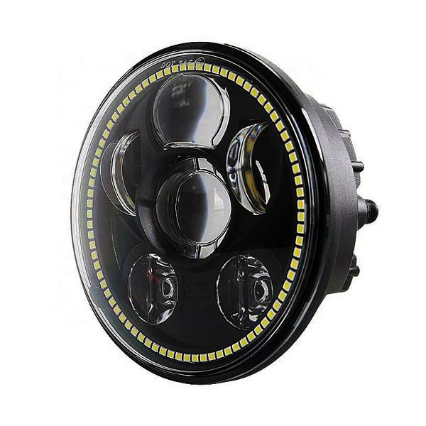 (WMW) 5.75インチ プロジェクターLEDヘッドライト リング付 MS-0057D-B-02