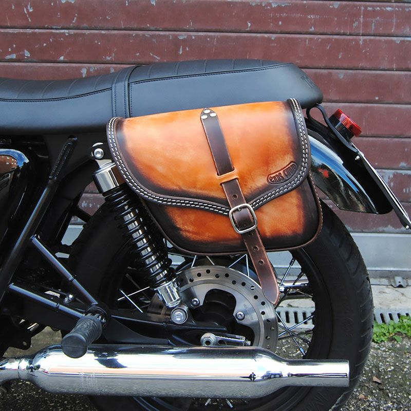 エンズクォイオ(Endscuoio) Ace ディストレストツートン サイドバッグ 右側 トライアンフ-03