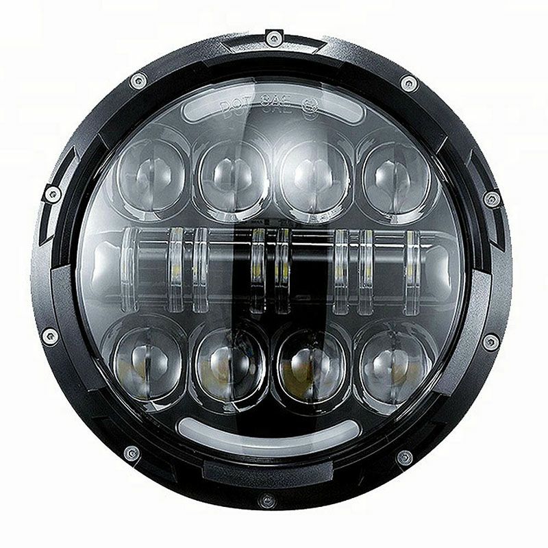 バイク LED 5-3/4インチ・ヘッドライト ブラック MS-0057B 叩き込む