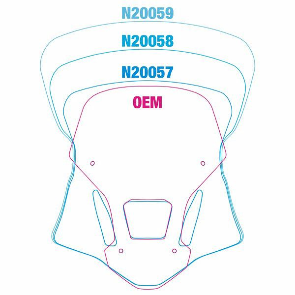 National Cycle VSTREAM ツアーウィンドスクリーン CRF1000L アフリカツイン-03