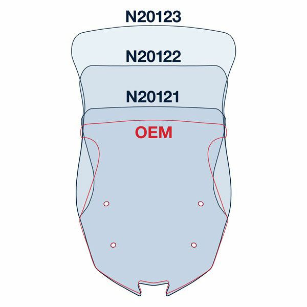 National Cycle VSTREAM スポーツ/ツアーウィンドスクリーン Z1000SX ニンジャ 17--03