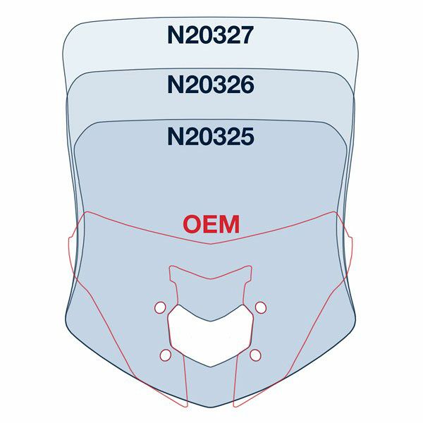 National Cycle VSTREAM スポーツ/ツアーウィンドスクリーン FZ-10/MT-10-03