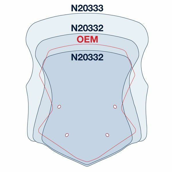 未使用保管 ナショナルサイクル ツアーウィンドスクリーン MT-07 '17～ 未使用保管 ナショナルサイクル ツアーウィンドスクリーン MT-07