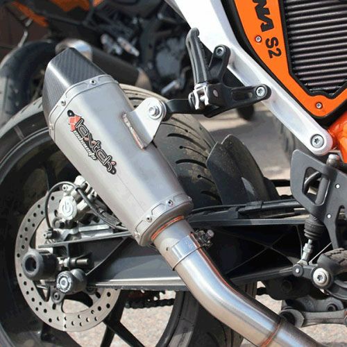 Lextek 汎用 ステン/カーボンチップ ヘキサゴナルサイレンサー 右-02