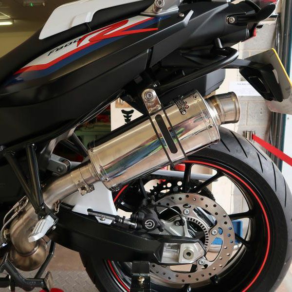 Lextek 汎用 ステンレスポリッシュ ラウンドサイレンサー-03