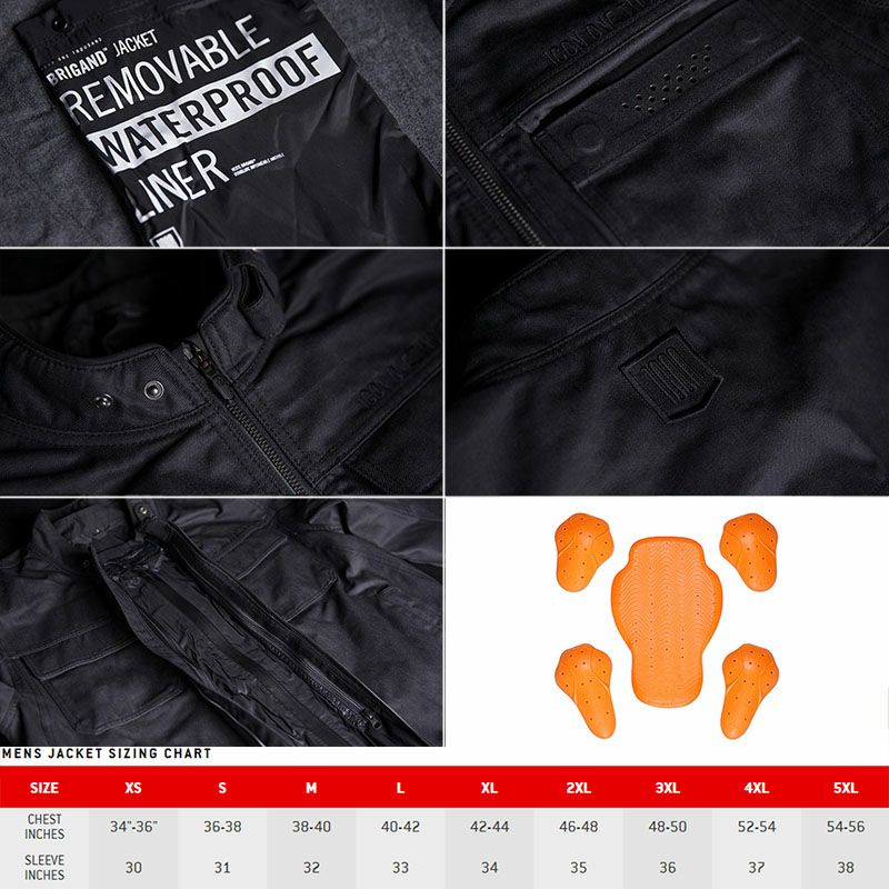 ICON1000 メンズ Brigand ジャケット | バイクカスタムパーツ専門店