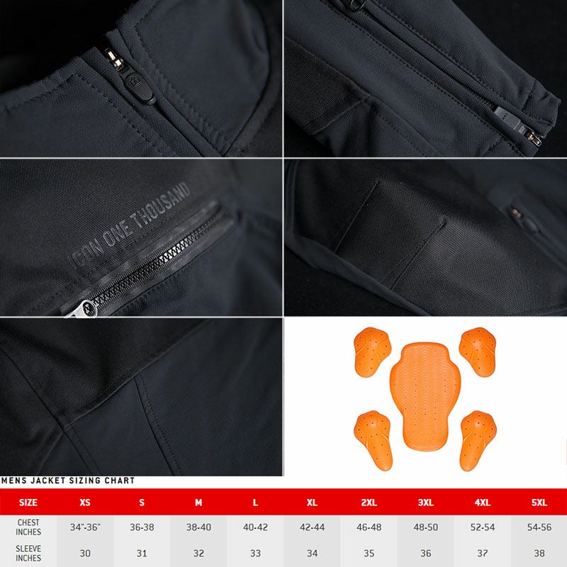ICON1000 メンズ Nightbreed ジャケット | バイクカスタムパーツ専門店 