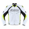 ICON メンズ HYPERSPORTS2 PRIME レザージャケット ホワイト/Hi-Viz-01