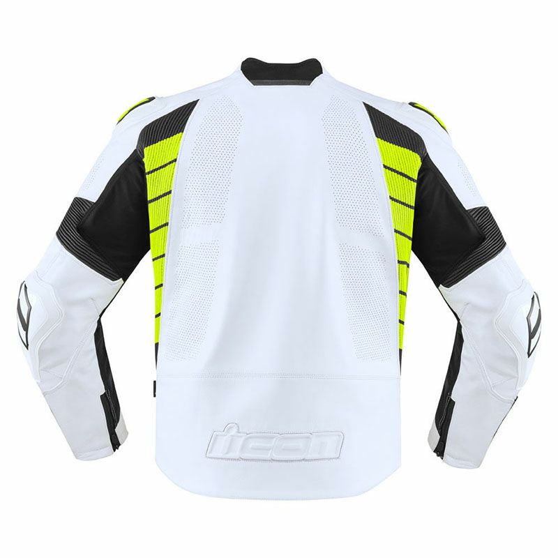 ICON メンズ HYPERSPORTS2 PRIME レザージャケット ホワイト/Hi-Viz-02