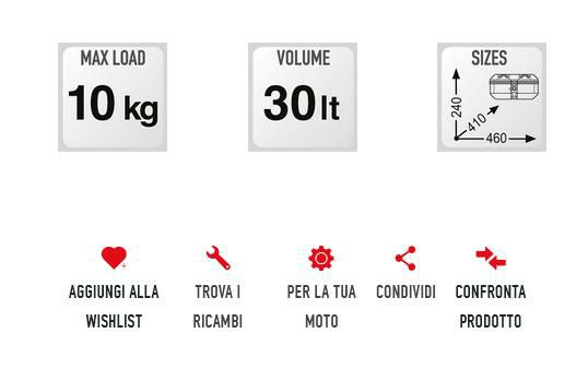 ジビ(GIVI) MONOKEY TREKKER DOLOMITI DLM30B 30L マットブラック  アルミフィニッシュ-07