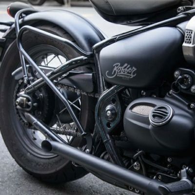 MCB004:Motone パニアケース/サイドバッグ サポートレール Bobber/Speedmaster ブラック