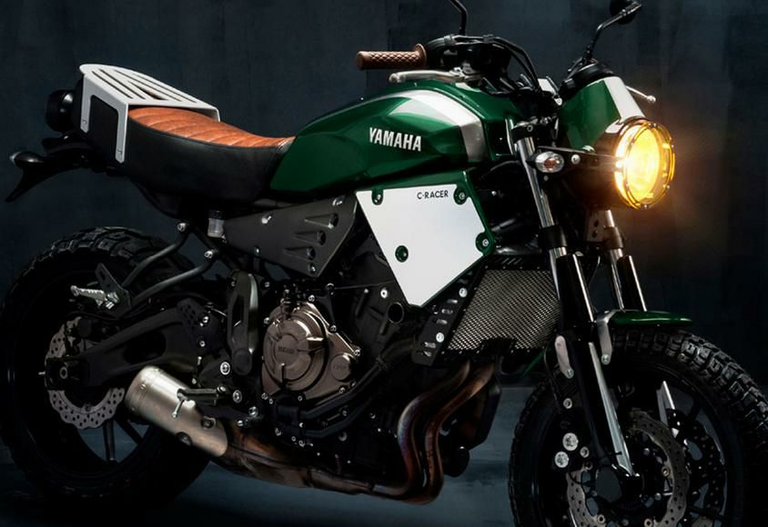 C-RACER フロントサイドカバー ゼッケンプレート XSR700 16--05