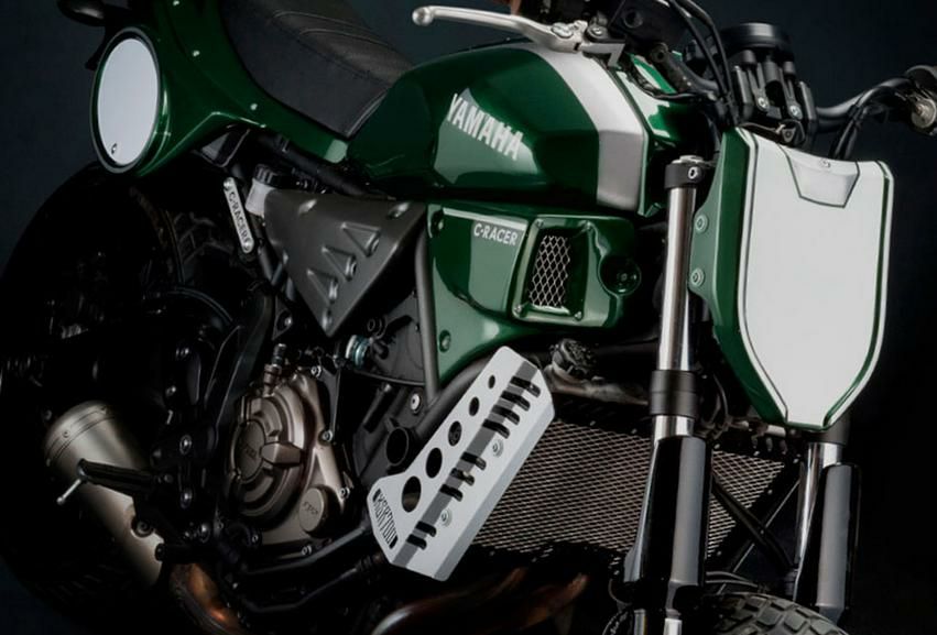 C-RACER フロントマスク ゼッケンプレート XSR700 16--03