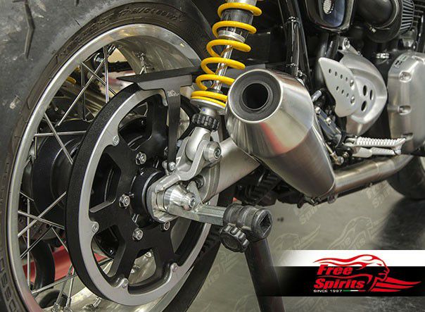 Free Spirits サスペンション 固定ボルト 4本セット Thruxton 1200R シルバー-04