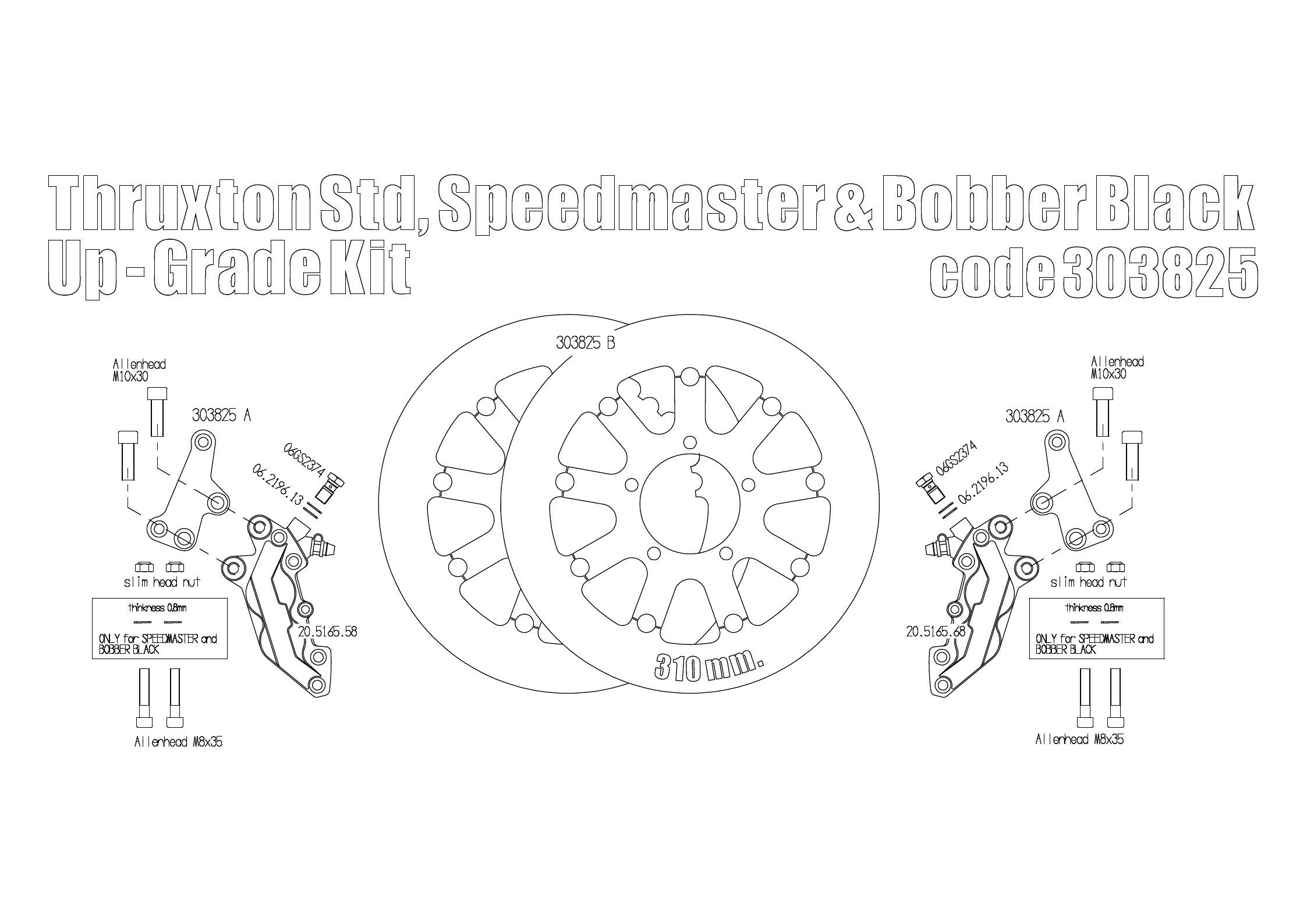 Free Spirits Brembo フロントキャリパー(チタン) ディスクローター 310mm アップグレードキット-05