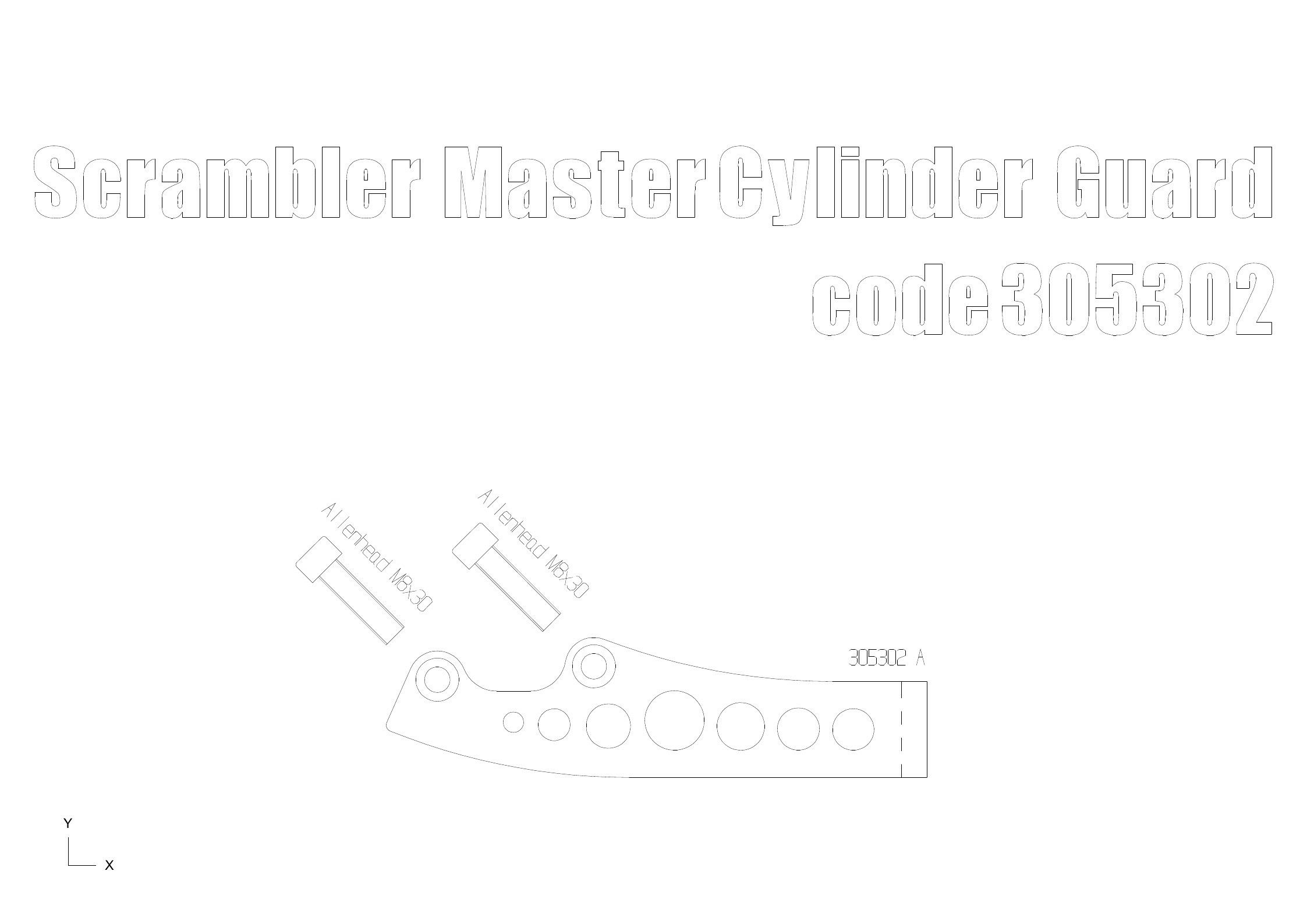Free Spirits リアマスタシリンダーガード Scrambler ブラック-05