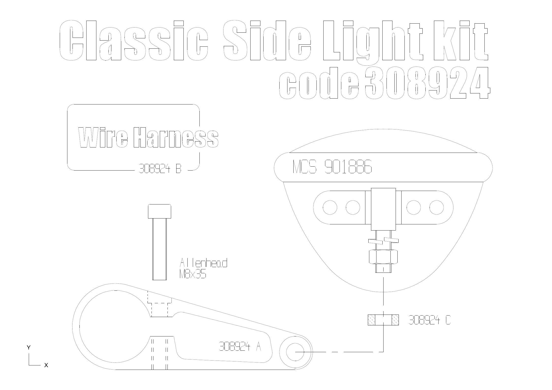 Free Spirits 4-1/2 補助ライトキット 41mmフォーク用 ハイマウント-02