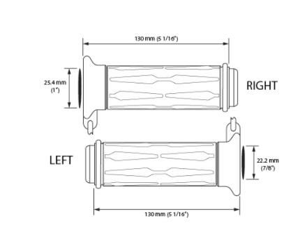 KOSO コ-ソ- LEDインジゲーター付き 22.2mm ハンドル 汎用 ヒートグリップ-03
