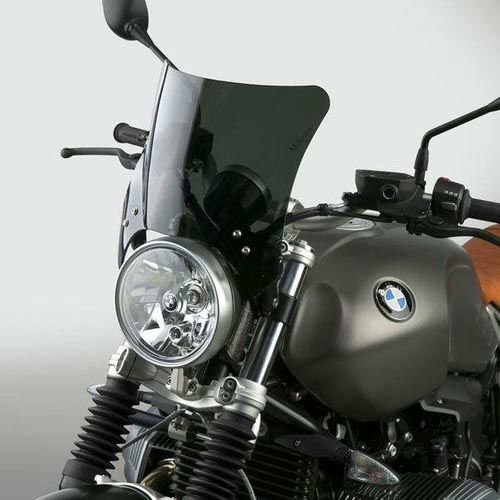 ナショナルサイクル MOHAWK・ウインドシールド ダークスモーク クロームストレートアーム-02