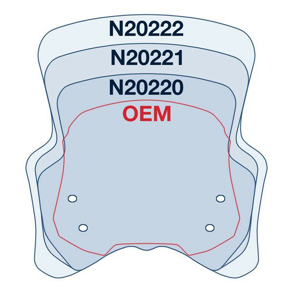 National Cycle VStream ライトグレー ウィンドスクリーン DL650 V-Strom/V-Strom Adventure/X/XT 17-21-03
