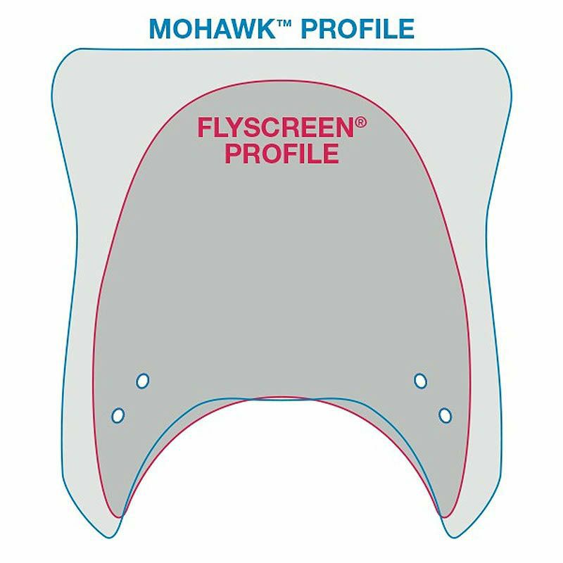 National Cycle モホーク ウインドシールド ダークスモーク クロームカーブアーム-03