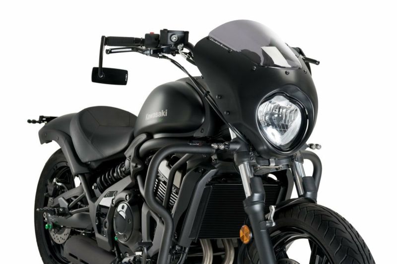 Custom Acces フロントカウル フェアリング Dark Night VULCAN S 15- スモーク