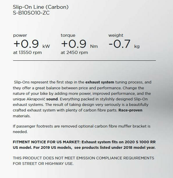 Akrapovic (アクラポヴィッチ) スリップオン マフラー S1000RR 19-21-06