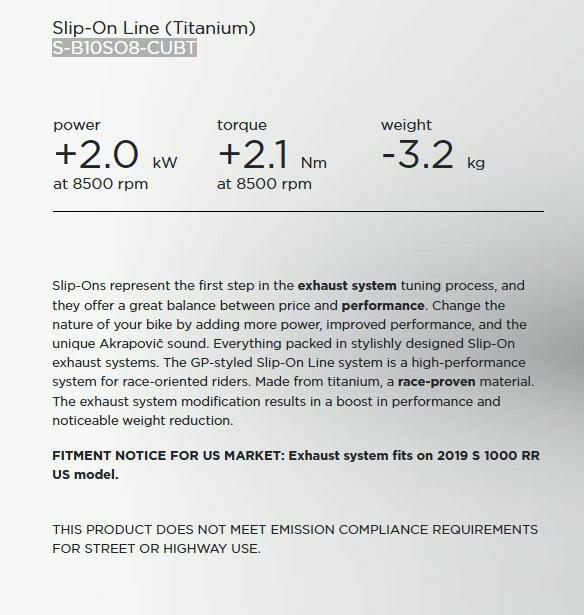 Akrapovic (アクラポヴィッチ) スリップオン マフラー GPスタイル S1000RR 17-18-08