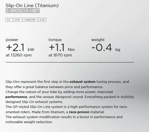 Akrapovic (アクラポヴィッチ) スリップオン マフラー GPスタイル S1000RR S1000R-02