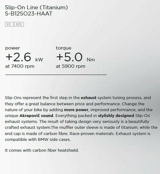 Akrapovic (アクラポヴィッチ) スリップオン・マフラー R1200GS 19-21-07