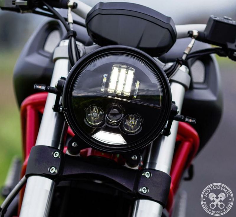MOTODEMIC EVO-S LED ヘッドライト Monster 696/796/1100 | バイク 